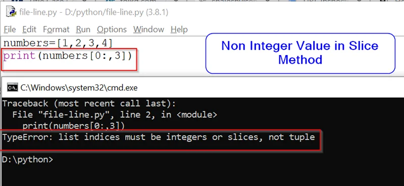 Typeerror: List Indices Must Be Integers Or Slices, Not Tuple
