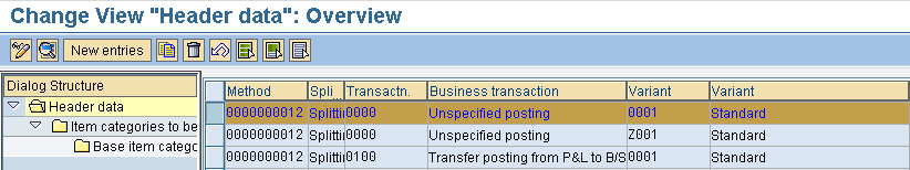 Change View Header data Overview