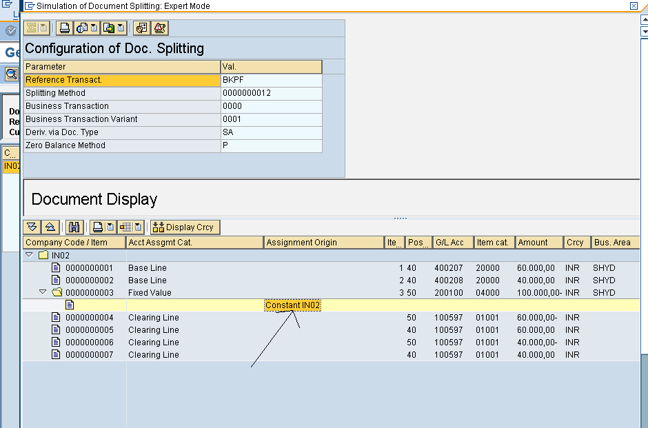 Simulation of Document Splitting 