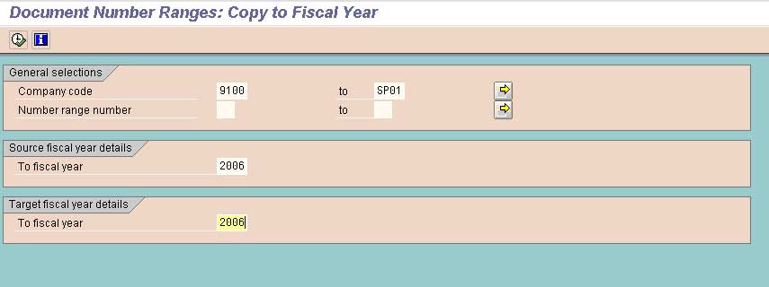Define document number range in sap fico
