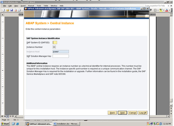 Oracle 9i Database Setup
