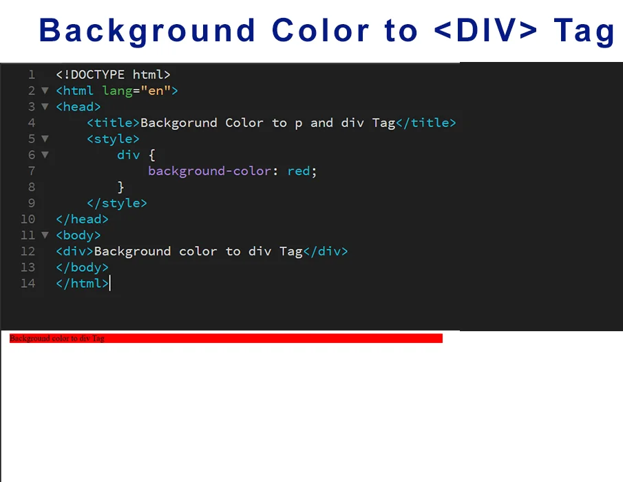 HTML Background Color - Set and Change
