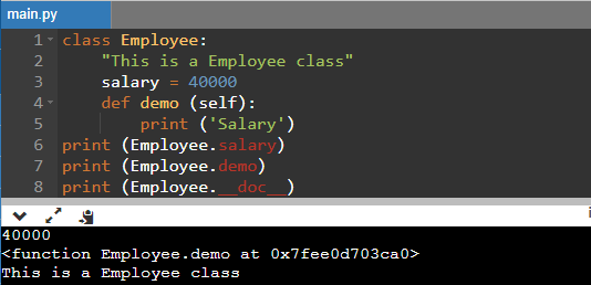 Class & Instance in with Example