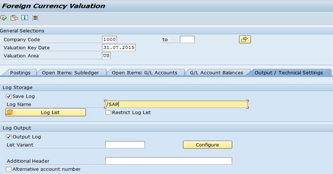 Fagl Fc Val Using Save Log In Sap Fico - 