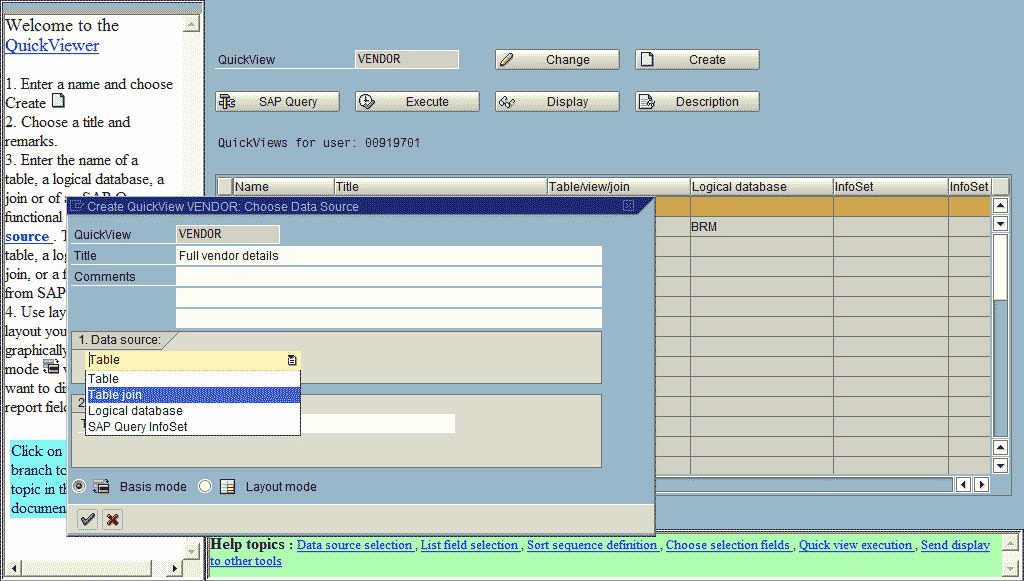 sap query report assignment