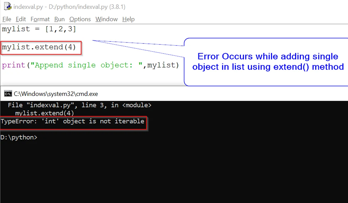 Typeerror: 'Int' Object Is Not Iterable In Python