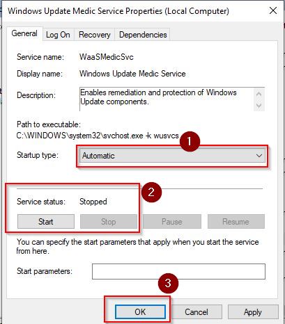 windows 7 update services not running