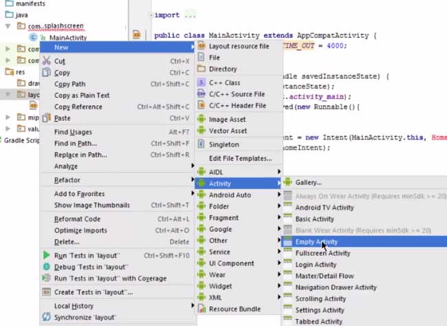 android studio intent change activity caused crash android studio intent change activity caused crash