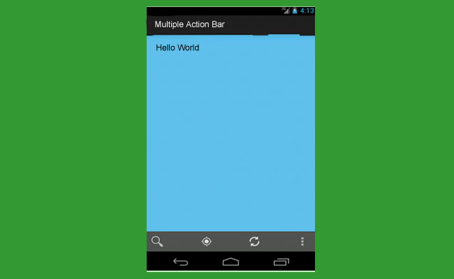 android studio fragment action bar android studio fragment action bar