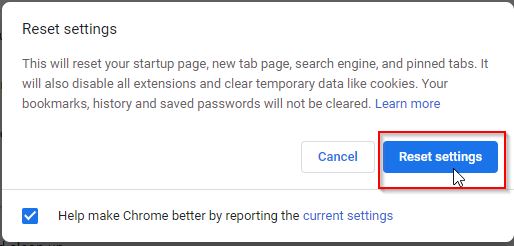 chrome not saving settings chrome not saving settings