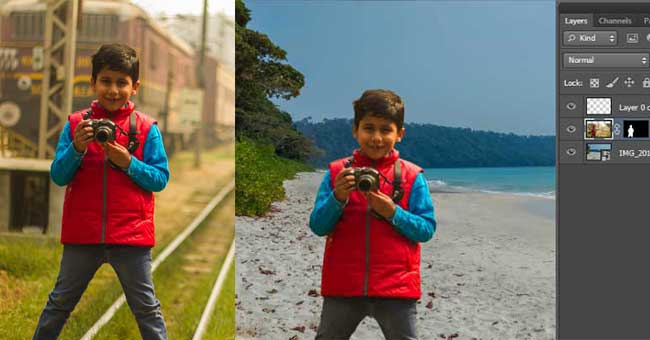 change the background of a photo using photoshop change background of pic