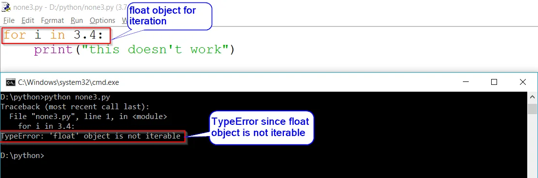 Typeerror: 'Float' Object Is Not Iterable