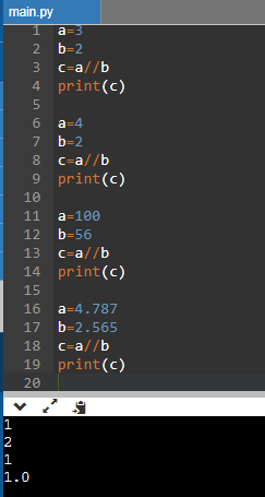 Operator Or Floor Division In Python