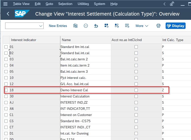 How to Define Interest Type in SAP?