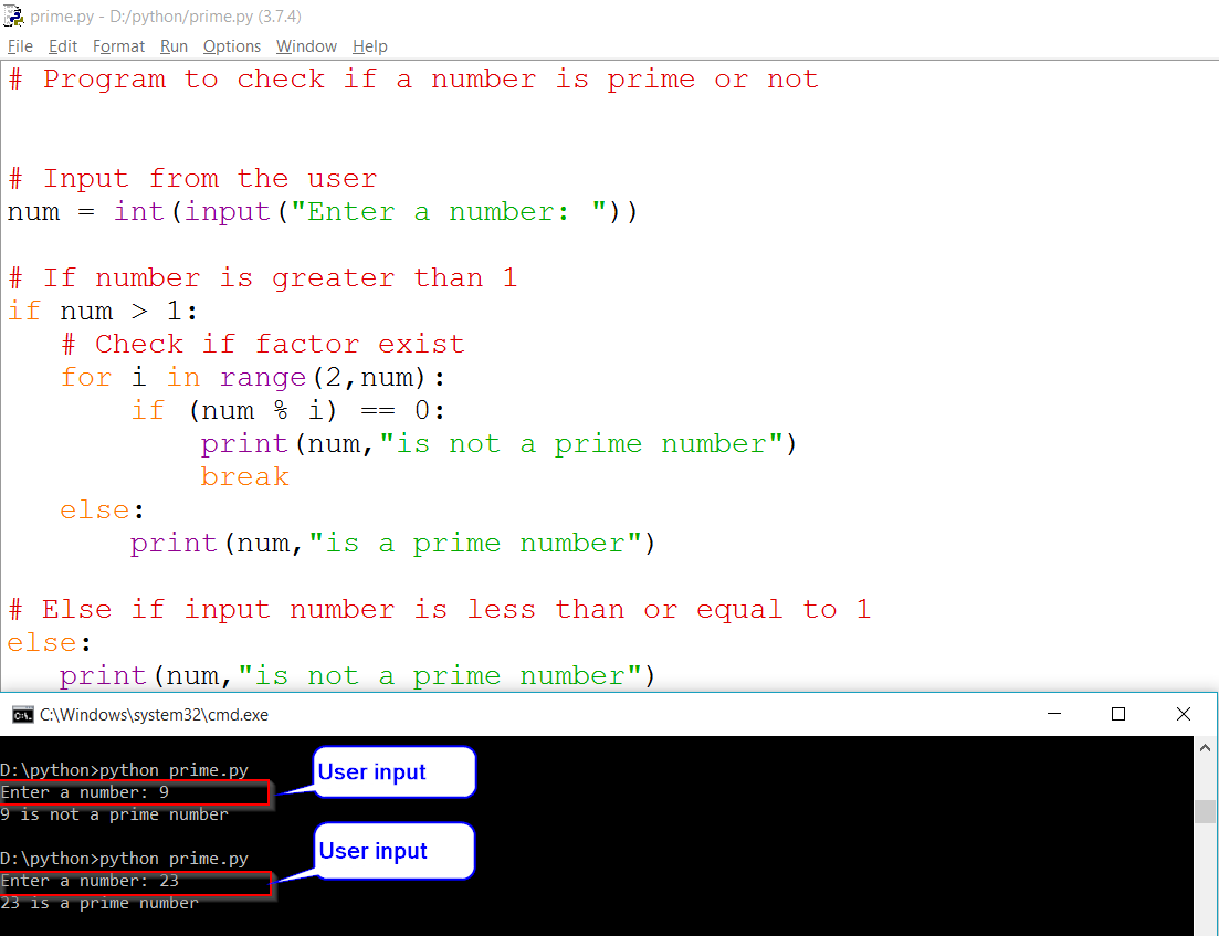 Python Check Prime Number
