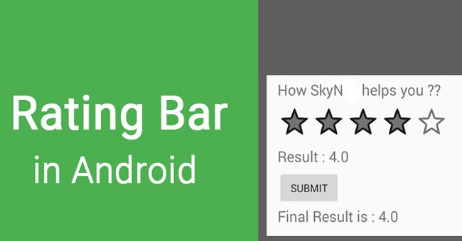 Ratingbar in Android
