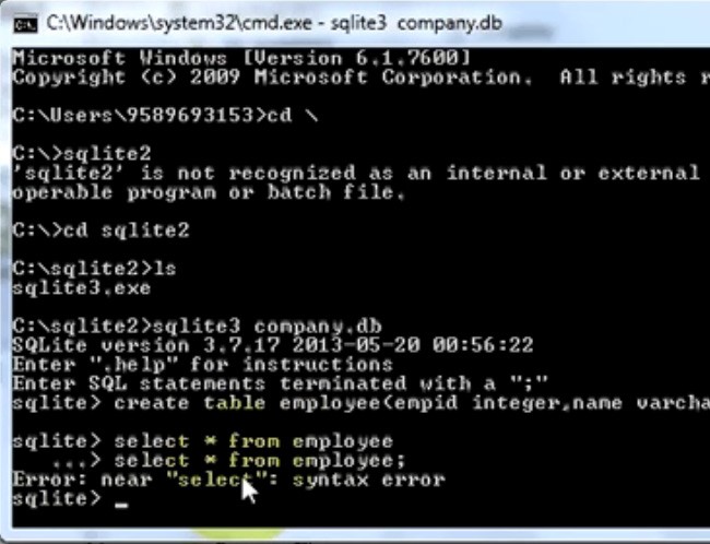 SQLite Download and Installation