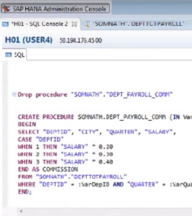 How to write procedure in sql