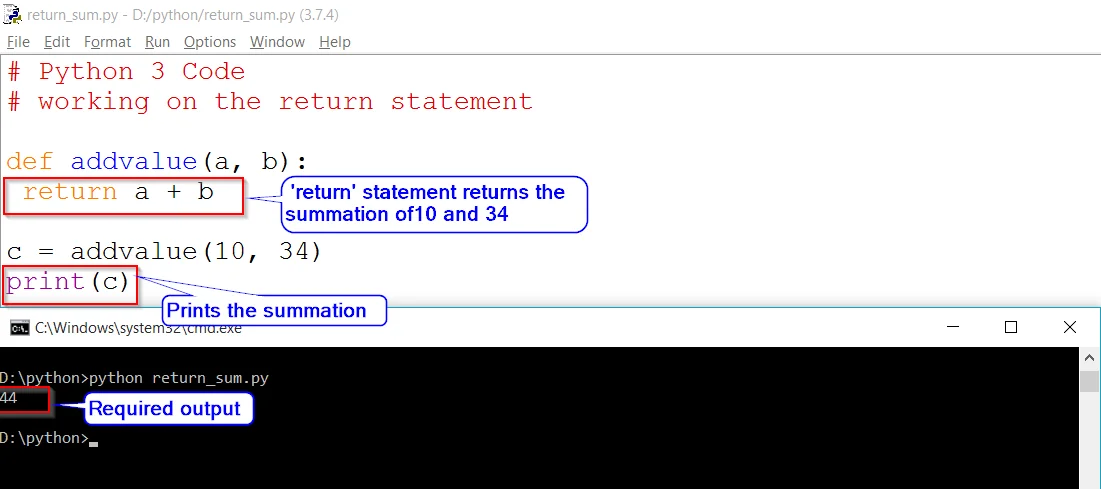 Return Statement