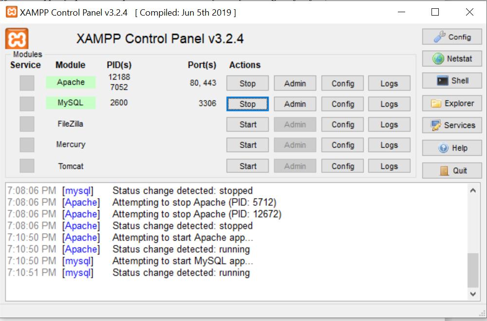 xampp control panel v3.2.1 mysql shutdown unexpectedly xampp control panel v3.2.1 mysql shutdown unexpectedly