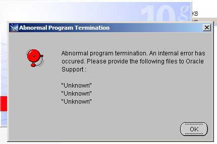 Download Oracle Abnormal Program Termination Windows 2008 Download Oracle Abnormal Program Termination Windows 2008