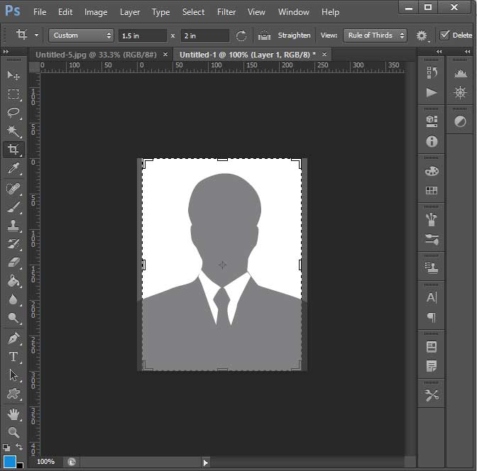 Print Passport size Photo in A4 Photo Paper Photoshop (32 Copies)